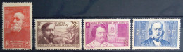 FRANCE                           N° 436/439                     NEUF*                Cote : 26 € - Unused Stamps