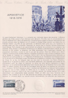 1978 FRANCE Document De La Poste Armistice A Rethondes N° 2022 - Documentos Del Correo