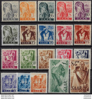 1947 Saar French Occupation 20v. MNH Unificato N. 196/215 - Sonstige & Ohne Zuordnung