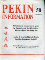 Pékin Information N°50 15 Décembre 1975 - Félicitations Chaleureuses Pour La Fondation De La République Démocratique Pop - Otras Revistas