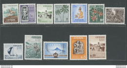 1951-54 Ceylon, Stanley Gibbons N. 419-30, Serie Di 12 Valori, MNH** - Autres & Non Classés