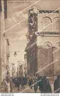 Bd624 Cartolina Troia Piazza Del Duomo Bella Animazione Provincia Di Foggia - Foggia