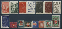 MONACO ANNEE COMPLETE 1954 Vendue à 15 % De La Cote N° 397 à 411 Soit 15 Timbres Neufs ** (MNH). TB - Volledige Jaargang