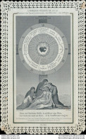 Bm26  Antico Santino Holy Card Merlettato L'horloge Vivante De Jesus Gesu' - Images Religieuses