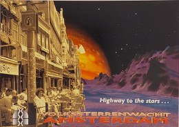 Carte Postale - Volkssterrenwacht Amsterdam (terrasse De Café) Highway To The Stars... - Publicité