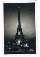 FR-5203   PARIS : La Tour Eiffelet Son Horloge Lumineuse ( Expsition Internationale 1937) - Eiffelturm