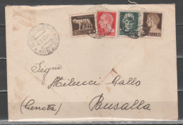 ITALIA 1943 - Lettera Con Imperiale 5, 10, 15 E 20 C.          (g9693) - Marcofilie