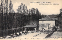 ENVIRONS DE VIENNE -- ROUTE DE LEVEAU - CAFE RESTAURANT . F. CHANAL - Vienne