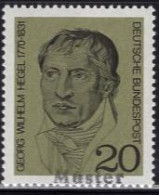 GERMANY(1970) Hegel. MUSTER (specimen) Overprint. Scott No 1015. - Andere & Zonder Classificatie