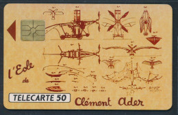 Télécartes France - Privées N° Phonecote D495 - Carton Noir / Clément Ader - Telefoonkaarten Voor Particulieren