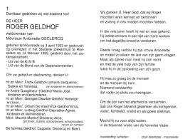 Roger Geldhof (1923-1993) - Andachtsbilder