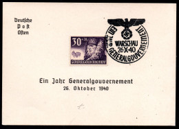 GERMANY, GENERALGOUVERNEMENT, REICH POSTAL, HISTORY, NICE LOT (GE-44) - Tarjetas