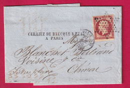 N°17A PARIS ETOILE PLEINE 3E 60 20 POUR CHINON INDRE ET LOIRE LETTRE - 1801-1848: Voorlopers XIX