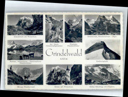 10718355 Grindelwald Grindelwald Bachsee Wetterhorn Kirche Faulhorngipfel * Grin - Other & Unclassified