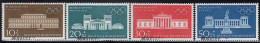 GERMANY(1970) Various Buildings. Set Of 4 With MUSTER (specimen) Overprint. Promotion Of Munich Olympics. Scott No B459- - Sonstige & Ohne Zuordnung