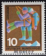 GERMANY(1970) Mountain Rescue. MUSTER (specimen) Overprint. Scott No 1023. - Sonstige & Ohne Zuordnung