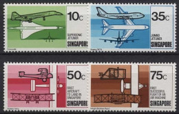 Singapur 1978 Geschichte Der Luftfahrt Flugzeuge 318/21 Postfrisch - Singapour (1959-...)