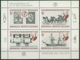 Mongolei 1979 RowlandHill: Postkutsche, Dampfschiff 1230/33 K Postfrisch (C6864) - Mongolië