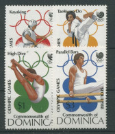 Dominica 1988 Olympiade Seoul 1081/84 Postfrisch - Dominique (1978-...)