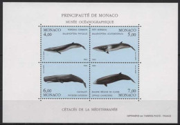 Monaco 1993 Meerestiere Wale Block 58 Postfrisch (C91323) - Blocs