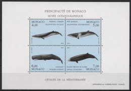 Monaco 1993 Meerestiere Wale Block 58 Postfrisch (C91323) - Blocchi