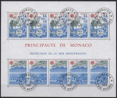 Monaco 1986 Europa CEPT Natur-u. Umweltschutz Küste Block 32 Gestempelt (C91372) - Blokken