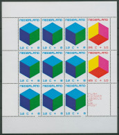 Niederlande 1970 Voor Het Kind Würfel Kuben Block 9 Postfrisch (C94997) - Blocks & Sheetlets