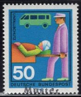 GERMANY(1970) Ambulance Attendant. MUSTER (specimen) Overprint. Scott No 1026. - Otros & Sin Clasificación