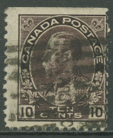 Kanada 1911 König Georg V. In Admiralsuniform 10 Cents, 97 A Gestempelt - Used Stamps