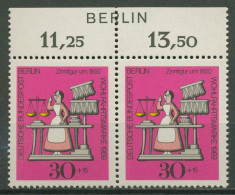 Berlin 1969 Wohlfahrt Mit Oberrand Inschrift BERLIN 350 Postfrisch - Nuevos
