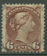 Kanada 1870 Königin Viktoria 6 Cents, 30 BA Gestempelt - Oblitérés