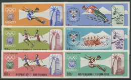 Togo 1967 Olympische Sommerspiele In Mexiko 626/31 B Postfrisch - Togo (1960-...)