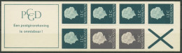Niederlande 1967 Königin Juliana Markenheftchen MH 7x Postfrisch (C95980) - Booklets & Coils