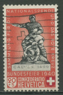 Schweiz 1940 Pro Patria Denkmäler (I) 366 A Mit Wellenstempel - Usati