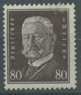 Deutsches Reich 1928 Hindenburg 422 Mit Gummimängeln, Haftstelle (R18865) - Neufs