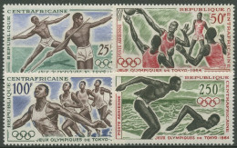 Zentralafrikanische Republik 1964 Olympische Sommerspiele Tokio 59/62 Postfrisch - Centrafricaine (République)