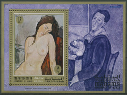 Ajman/Manama 1971 Gemälde Von Amedeo Modigliani Block 99 A Postfrisch (C96496) - Manama