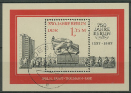 DDR 1987 Ernst-Thälmann-Park Berlin Block 89 Gestempelt (C96906) - Sonstige & Ohne Zuordnung
