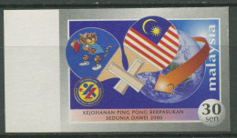 Malaysia 2000 Tischtennis-WM 869 B Postfrisch - Malesia (1964-...)