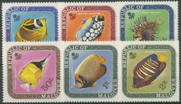 Malediven 1970 Tiere Fische 313/18 Postfrisch - Malediven (1965-...)