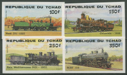 Tschad 1984 Eisenbahn Dampflokomotiven 1074/77 B Postfrisch - Tchad (1960-...)