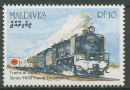 Malediven 1991 PHILANIPPON Dampflokomotiven 1579 Postfrisch - Maldive (1965-...)