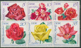 DDR 1972 Pflanzen Blumen Rosen Rosenausstellung Erfurt 1763/68 Postfrisch - Nuevos