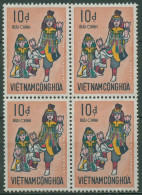 Vietnam - Süd 1971 Volkstänze 466 4er-Block Postfrisch - Viêt-Nam