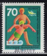 GERMANY(1970) Lifeguard Saving Drowning Victim. MUSTER (specimen) Overprint. Scott No 1027. - Andere & Zonder Classificatie