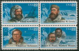 USA 1986 Nordpolarforscher 1835/38 ZD Postfrisch - Nuovi