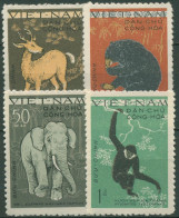 Vietnam-Nord 1961 Tiere Wildtiere 154/57 A Ungebraucht O.G. - Vietnam