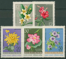 Vietnam-Nord 1962 Pflanzen Blüten 206/10 Ungebraucht O.G. - Viêt-Nam