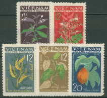 Vietnam 1963 Heilpflanzen 287/91 A Ungebraucht O.G. - Viêt-Nam