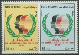 Kuwait 1985 Jahr Der Jugend 1085/86 Postfrisch - Kuwait